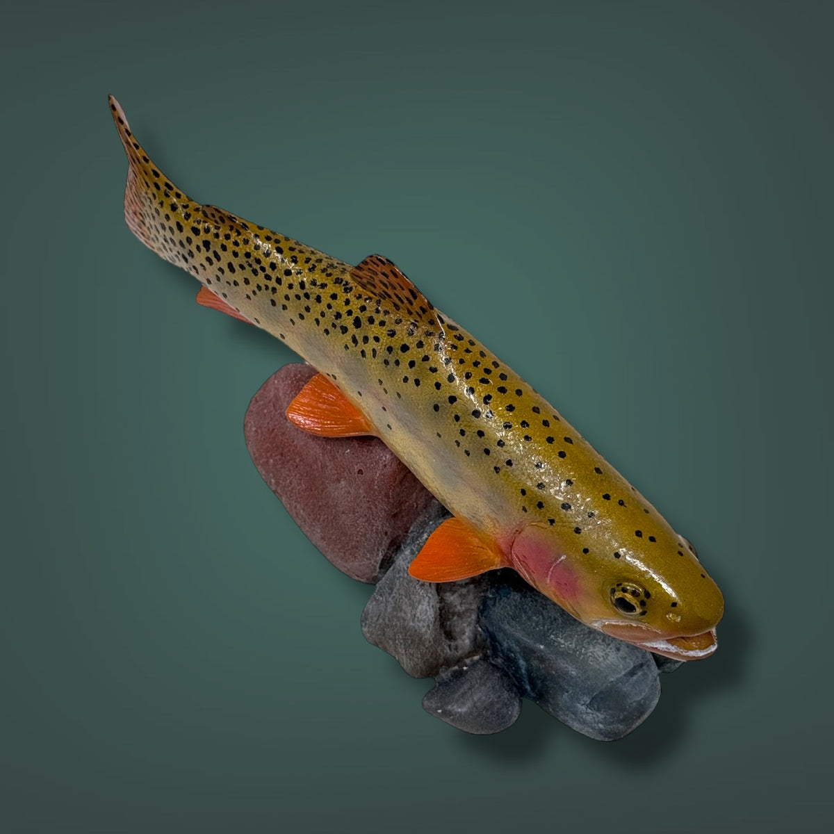 Cutthrout Trout 7” pedestal mount sculpture