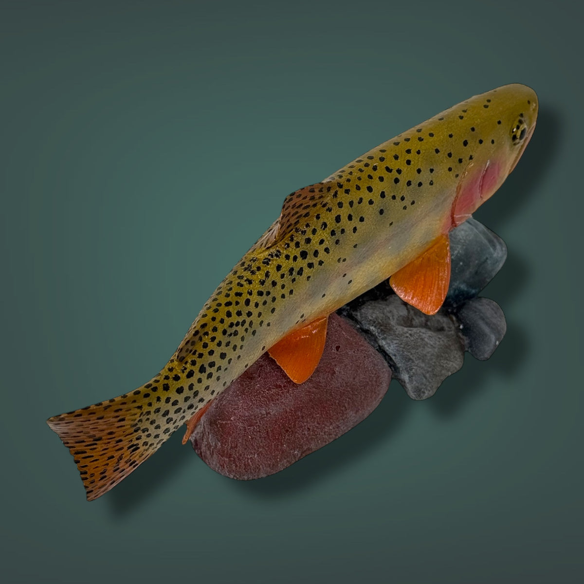 Cutthrout Trout 7” pedestal mount sculpture