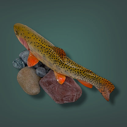 Cutthrout Trout 7” pedestal mount sculpture