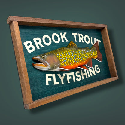 Brook Trout Fly Fishing sign