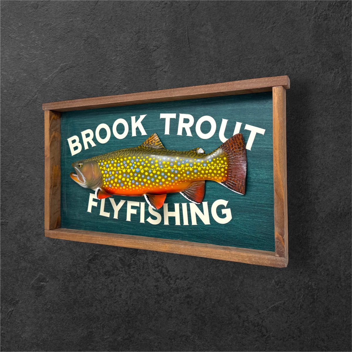 Brook Trout Fly Fishing sign