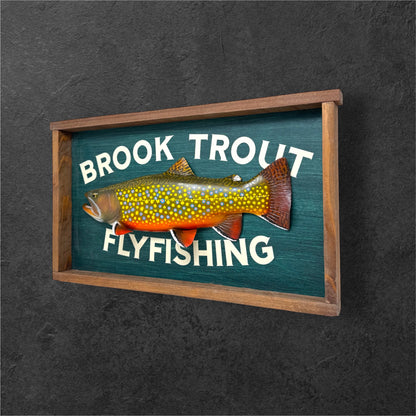 Brook Trout Fly Fishing sign