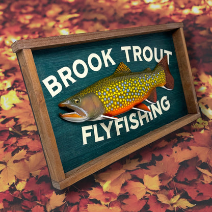 Brook Trout Fly Fishing sign